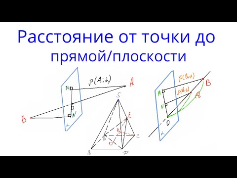 Видео: Урок 10. Расстояние от точки до плоскости. Компенсация расстояний. Стереометрия с нуля.