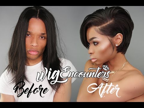 Видео: Как сделать из 12-дюймового парика с кружевом стильную короткую стрижку (подходит для новичков) 2018