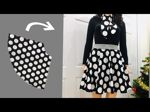 Видео: Как сделать расклешенную юбку очень просто / на создание расклешенного платья уходит всего 15 минут 
