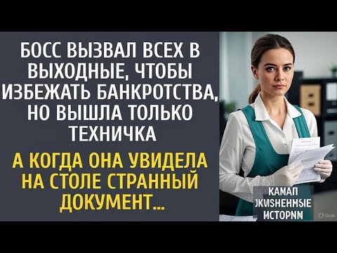 Видео: Босс вызвал всех в выходные, чтобы избежать банкротства, но вышла только техничка…