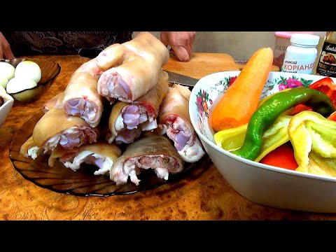 Видео: Свиные ножки или овощной холодец. Вкусно и не дорого.