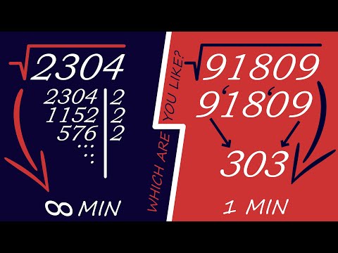 Видео: Tezkor #ildiz chiqarish . Qiziqarli Matematika . (5-video) . Matematika || математика