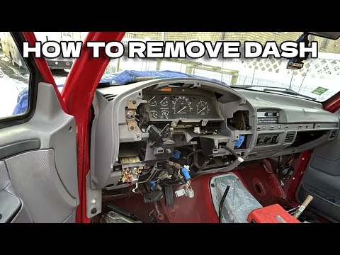 Видео: КАК СНЯТЬ ПАНЕЛЬ У ГРУЗОВЫХ АВТОМОБИЛЕЙ FORD OBS 1992-1997 ГОДОВ