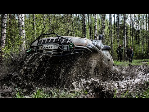 Видео: Подготовленный Cherokee V8-грязь его стихия!