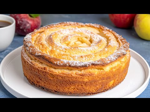Видео: Яблочный пирог тает во рту, как ураган! Просто и вкусно!