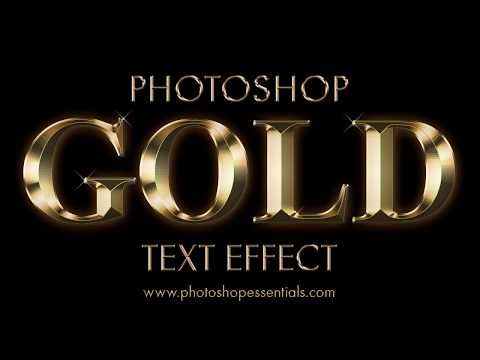Видео: Эффект золотого текста в Photoshop