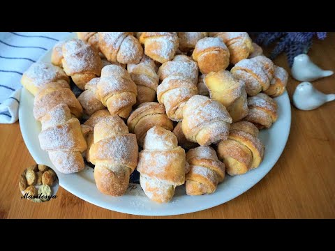 Видео: Рогалики к чаю, удивительное песочно-дрожжевое тесто!🥐