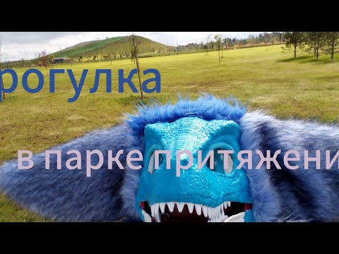 Видео: первая прогулка в парке притяжения. #рапторы #раптор #прогулка