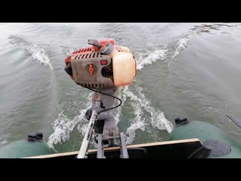 Видео: Гидрокрыло на лодочный мотор Carver MHT 3.8 S    , первый выход на воду 2022