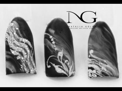 Видео: Зимний маникюр: простой дизайн ногтей / Winter nails