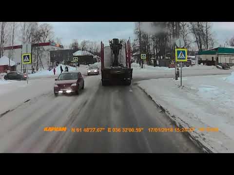 Видео: Проездом через Пудож 17.01.2018