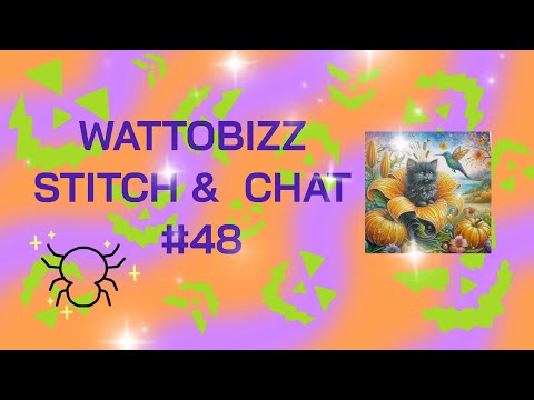 Видео: WATTOBIZZ Stitch & Chat #483 - Осенняя кошечка #wattobizz #crossstitch #stitchalong