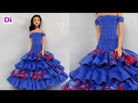 Видео: Шьем Летнее платье для куклы Барби. How to make dress for Barbie dolls
