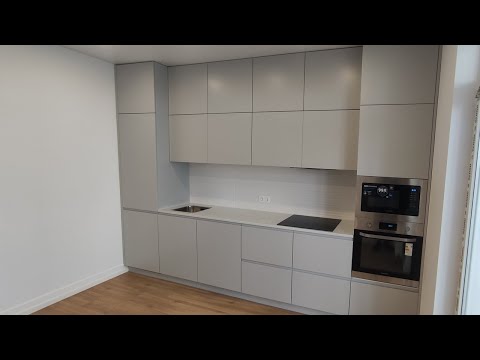 Видео: Современная кухня фурнитура BLUM / Modern kitchen minimalism style, BLUM fitting