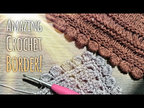 Видео: НЕОБЫКНОВЕННОЙ КРАСОТЫ ОБВЯЗКА КРЮЧКОМ! 🤩🤩🤩 / HOW TO CROCHET AMAZING BORDER!