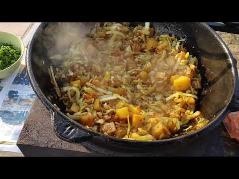 Видео: Постное блюдо в казане. Овощное рагу с орешками.