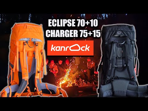 Видео: Большие рюкзаки Kanrock! Eclipse 70+10  и Charger 75+15 Тест в походе