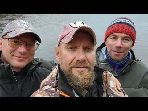 Видео: Рыбалка на Кольском п-ве осень 2022 (трое на Варзуге)