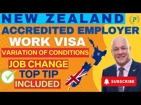 Видео: Аккредитованная рабочая виза для работодателей Новой Зеландии — изменение условий (VOC) / смена р...