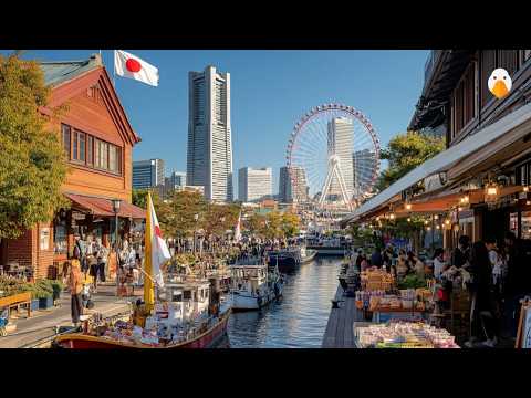 Видео: Иокогама, Япония🇯🇵 Самый великолепный прибрежный город с потрясающими видами (4K UHD)