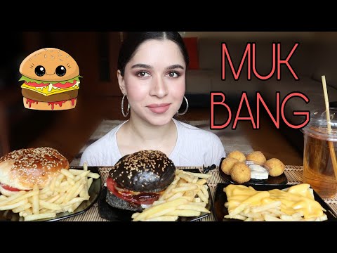 Видео: ЧЕРНЫЙ БУРГЕР И БУРГЕР-ШАУРМА/МУКБАНГ ФАСТ ФУД #AskFatima #mukbang #fastfood