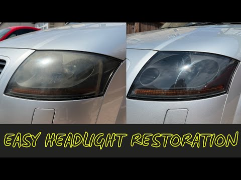 Видео: Восстановление фар Audi TT с помощью набора для самостоятельного ремонта