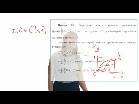 Видео: Методы оптимизации. Вариационное исчисление. Часть 7.1.3