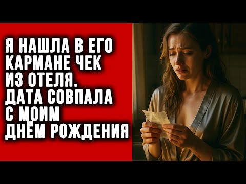 Видео: Я нашла в его кармане чек из отеля. Дата совпала с моим днём рождения