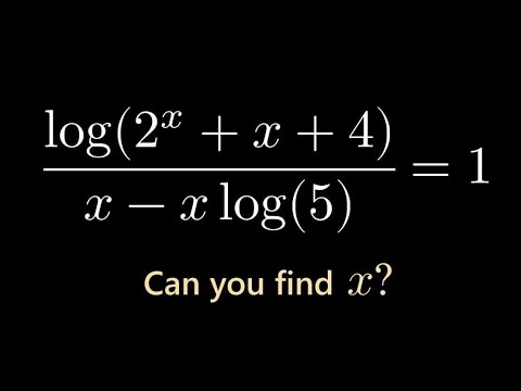 Видео: Сможете ли вы решить это логарифмическое уравнение? Это проще, чем кажется!
