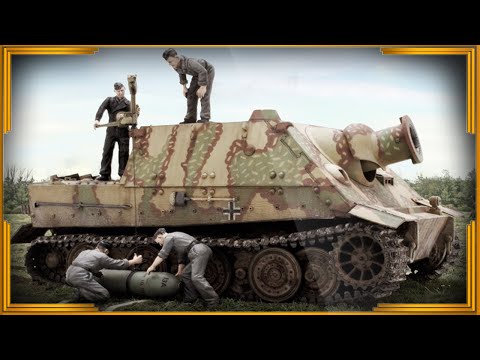 Видео: Штурмтигр. Три шермана одним ударом. Боевое применение