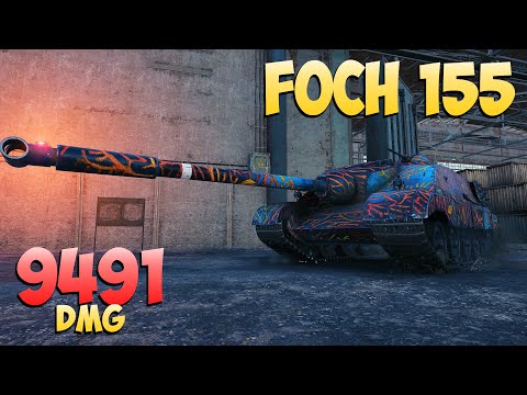 Видео: Foch 155 - 7 Kills 9.4K DMG - Ответственный! - Мир Танков