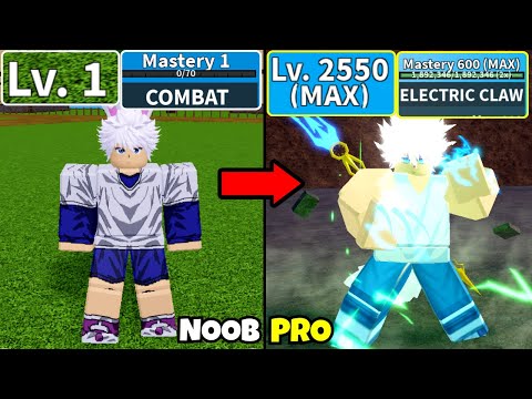 Видео: Побеждаем Блокс Фрутс, играя за Киллуа Электробилд! Уровень 0 до максимального, полный Mink v4, п...