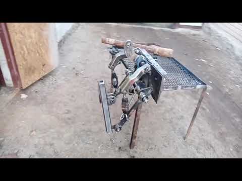 Видео: Обзор, размеры, покраска и работа самодельной навески на самодельном мини тракторе