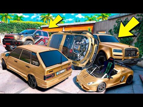 Видео: УГНАЛ КУЧУ ЗОЛОТЫХ ЧИТ ТАЧЕК У МАЖОРА В GTA 5! БИТВА ВОРОВ В ГТА 5 ОНЛАЙН!