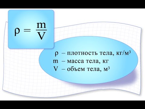 Видео: Плотность.