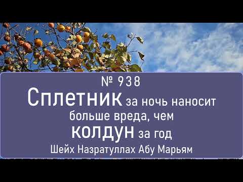 Видео: Сплетник за ночь наносит больше вреда, чем колдун за год