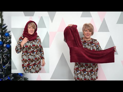 Видео: 2 в 1 Капюшон - Снуд.  Самый теплый и комфортный головной убор