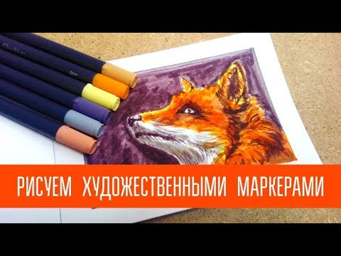Видео: МАРКЕРЫ: советы, подороже или подешевле, рисуем лису