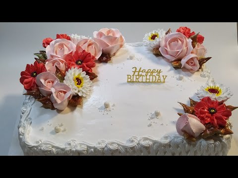Видео: Большой 🎂 для женщины! Заказчица осталась довольна!!!