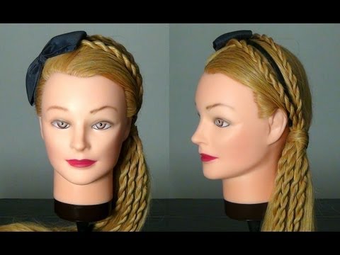 Видео: Прическа: жгуты из волос. Twist Rope Braid Hairstyle Hair Tutorial