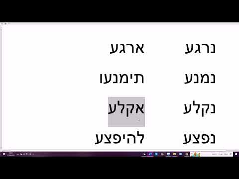 Видео: 1467. Будущее время глаголов НИФЪАЛЬ с последней буквой корня АИН или ХЕТ. Просто и понятно