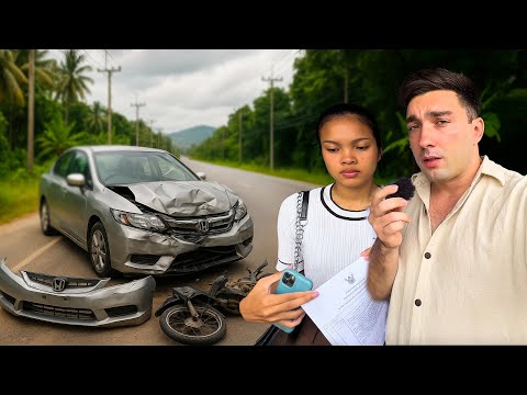 Видео: Мы попали в аварию в Таиланде! 😱 Как всегда иностранец не прав...