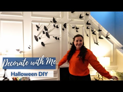 Видео: Уборка к Хэллоуину + Декорирование вместе со мной + Проект Cricut DIY