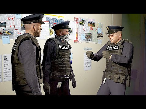 Видео: GTA 5 - ПЛОХОЙ👮Коп Майкл, Франклин и Тревор грабят крупнейший банк вместе с SWAT! (Полицейские пр...