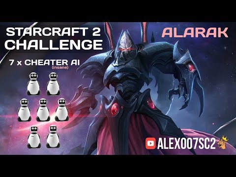 Видео: StarCraft II Challenge: ALARAK vs 7 ИИ-читеров. Один против семи!
