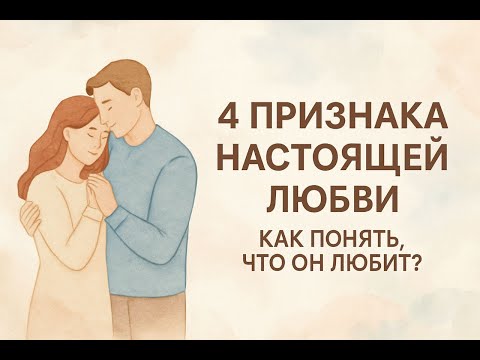 Видео: 4 Признака Настоящей Любви | Как Понять, Что Он Любит?