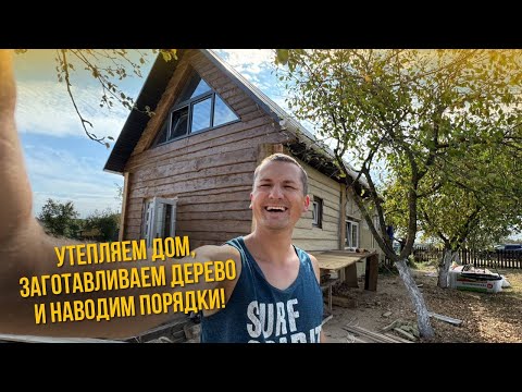 Видео: Утепляем дом и работаем с деревом!