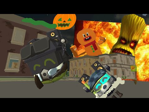 Видео: Хэллоуинские будни в chicken gun 🎃 фильм.   #подпишись #chickengun 
