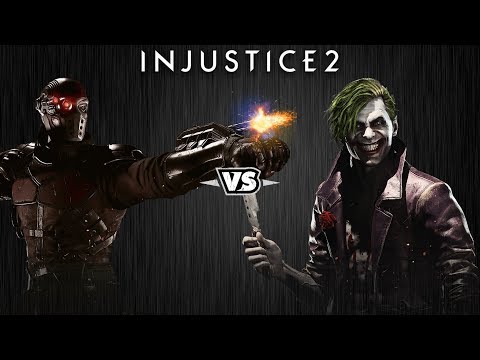 Видео: Injustice 2 - Дэдшот против Джокера - Intros & Clashes (rus)