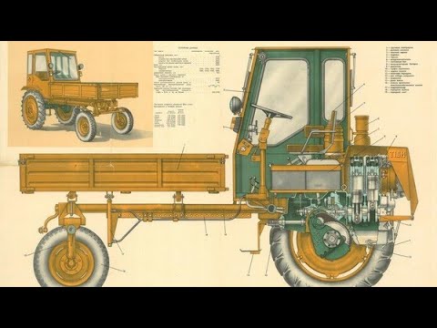 Видео: Самоходное шасси Т-16, видеоинструкция по устройству трактора.